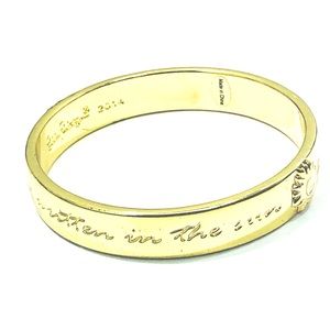 Lilly Pulitzer 2014 gold tone bangle bracelet